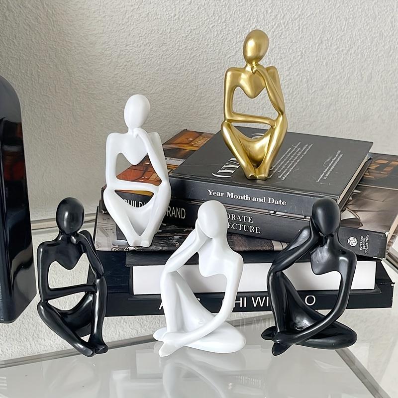 1/3 Pack Thinking Body Art Scented Candle Gypsum Ornament Mold Body Art Silicone Mold, Thinker Silicone Mold Suit