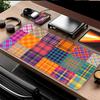 Multicolored Plaid Pattern rubber Mouse Pad Desk accessories office Pad Computer Laptop Pad Keyboard Mouse Pad Game Console Pad