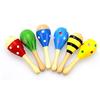 Mini Lovely Wooden Ball Colorful Rattle Musical Instrument Small Hammer Kid Gift