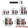 2pcs   2D FLAT PRINTING Curtains (Without Rod) Birthday Hoop Modern Curtain Fabric Yarn Curtains Holiday for Bedroom   Living