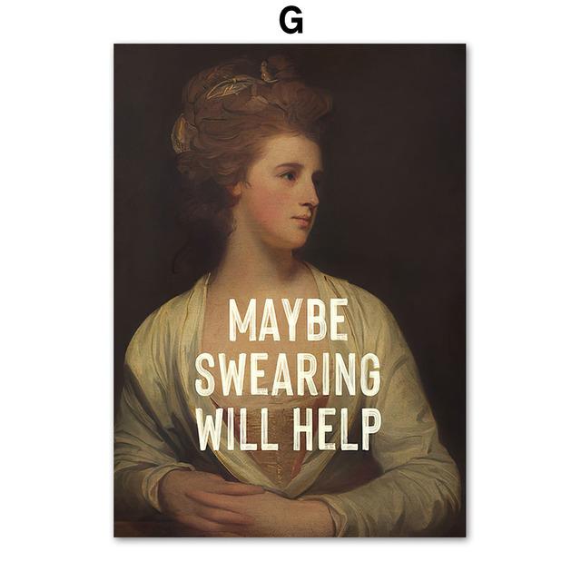 Vintage Flower Noble Girl Portrait Abstract Feminist Art Canvas Painting Posters And Prints Wall Pictures For Living Room Decor No Frame