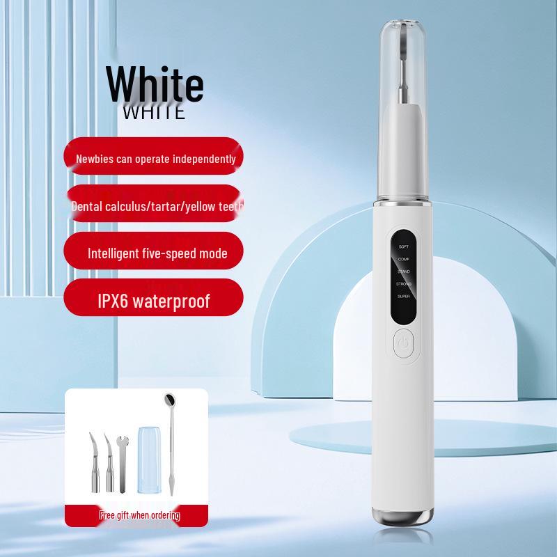 Portable Ultrasonic Electric Tooth Cleaner for Tartar and Plaque Removal, Teeth Whitening, & Dental Scaling