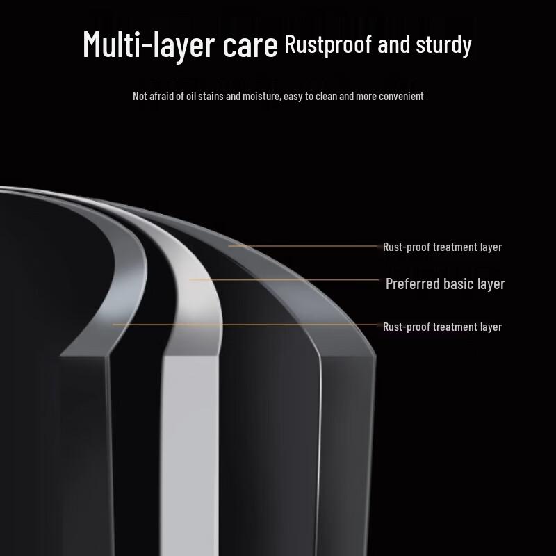 Carbon Steel 4-Tier Kitchen Storage Rack