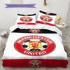 Set cu cuvertură și fețe de pernă Man Utd Decor Acasă Cadou de Ziua de Naștere (1 * husă de pilotă + 2 * fețe de pernă, fără miez)
