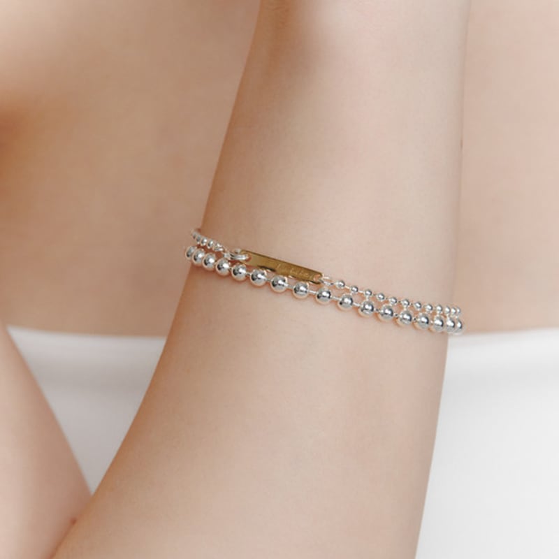 LUNNE Silver 925 Ball Chain Bracelet (4mm) #LSB13