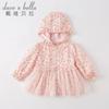 Davidella Girls' Outerwear, Spring Clothes, Baby's Stylish Clothes, Small Floral Girls' Outerwear