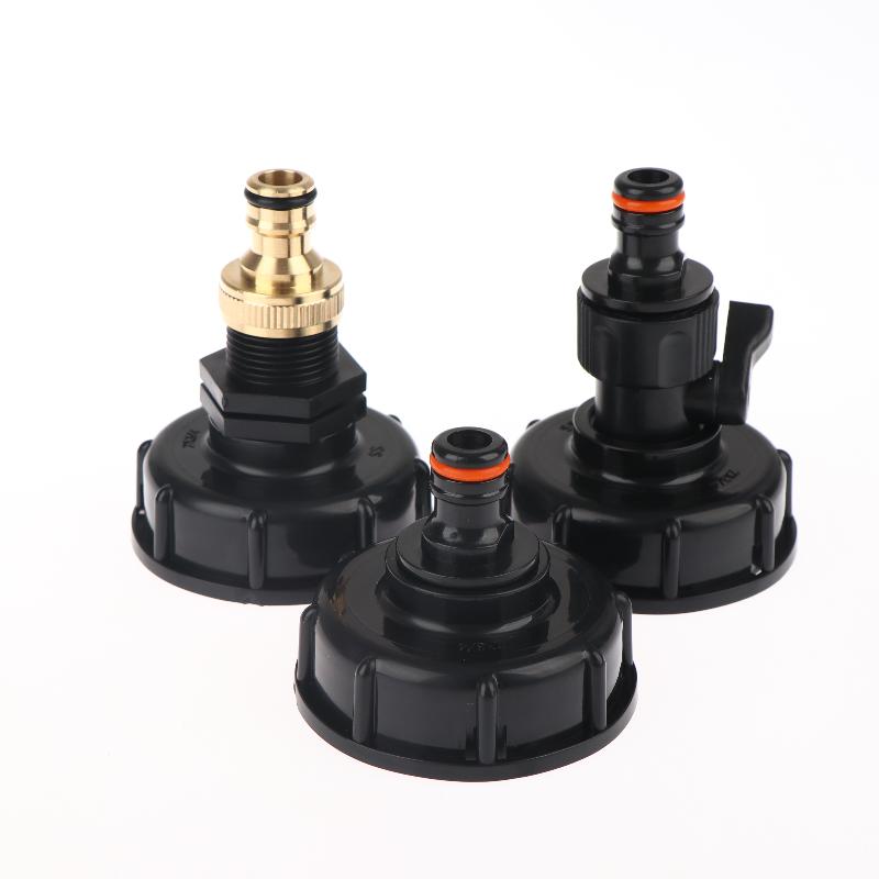 IBC Tank Valve Adapter 1 Set 1 2 3 4 Inch Water Hose Connector 60mm Coarse Thread for Agriculture Use Heavy Duty