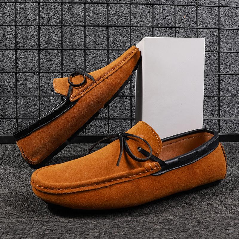 Fashion Luxury Mens Designer Genuine Leather Driving Loafers Moccasin Boat for Men Casual Formal Dress Shoes Footwear Business