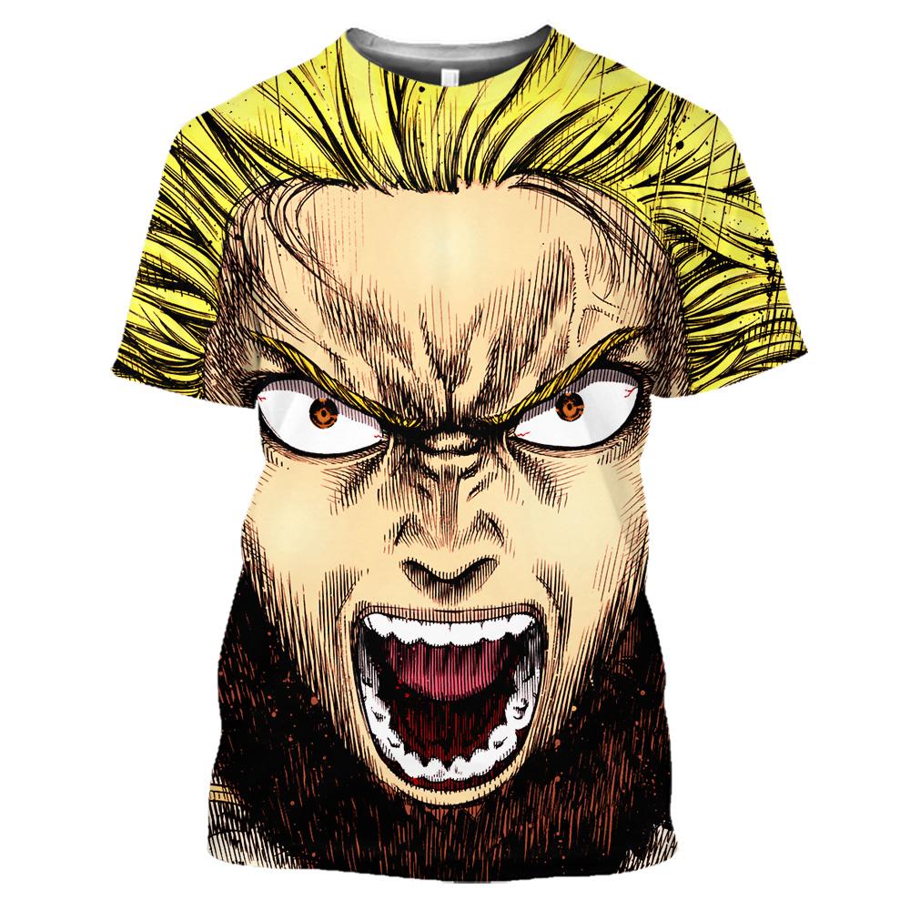 

Винланд Сага Торфинн Аниме Манга Футболка Harajuku Летняя повседневная уличная одежда в стиле хип-хоп Новая модная футболка Мужская и женская футболка с круглым вырезом