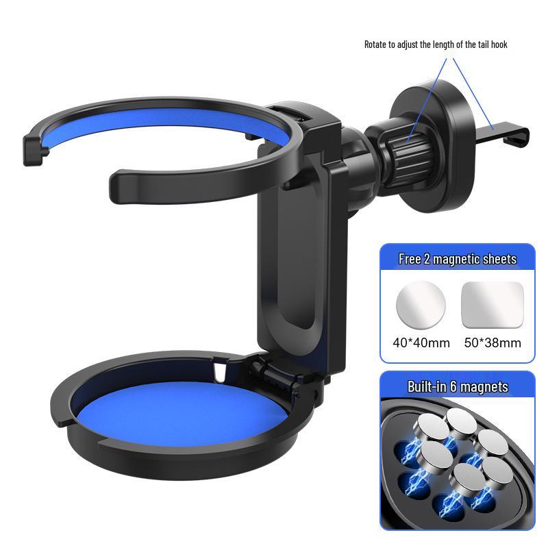Car Multifunctional Magnetic Rotating Phone and Cup Holder