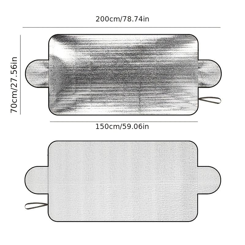 A Cover for Car Windshields in Winter to Prevent Snow, Frost, And Ice, As Well As a Sunshade for Summer That Protects Against Dust