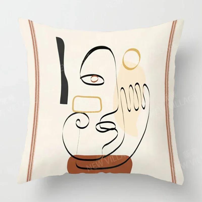 Nordic Fall Home Decor Autumn Throw Pillow Cover Sofa Cushion Cover Modern Morandi