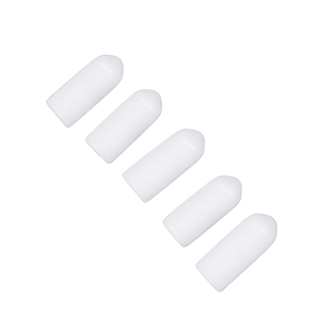 100 ST Skruvände Säkerhetskapsel Vit PVC Anti-Åldrande Flexibel Flamskyddande Ändskydd för Skydd 4,5mm 0,2in
