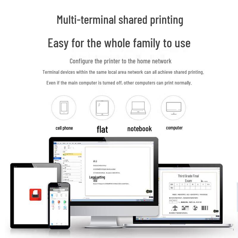 M&G M2000W Wireless Laser Printer CN plug (adapter included)