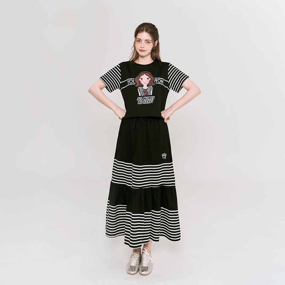 Yugsimwon Color Blocking Skirt Set F Luna