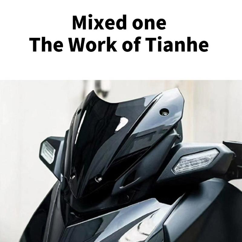 Akryl Vindruta Visir Aerodynamisk Motorcykel Vindruta Motorcykel Avleder Enkel Installation för Xmax300