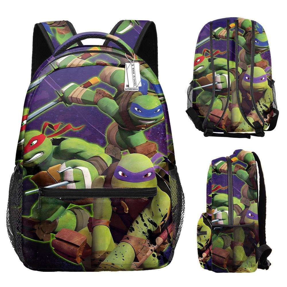 3 Piece School Backpack Set for Students Large Capacity Oxford Cloth Schoolbag with Shoulder Strap and Pencil Case