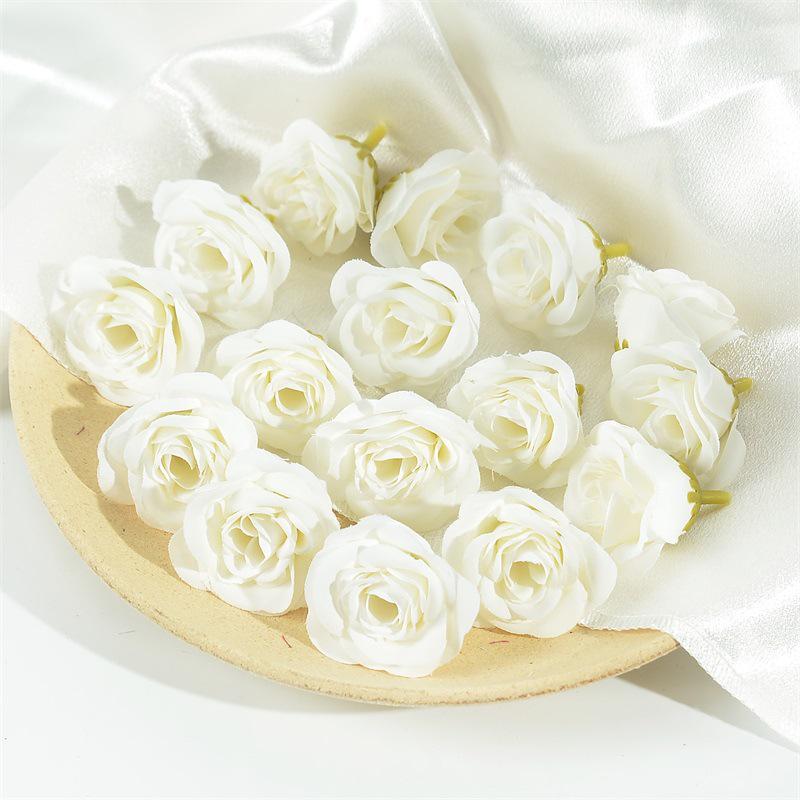 Simulation Rose Flower Heads for DIY Wedding Decor, Gift Boxes, Clothing, Wreaths, and Silk Flower Arrangements