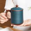 Handmade Yixing Zisha 'Great Luck' Lidded Tea Cup