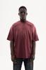 Machinist Men's Oversized T-shirt with a Gradient and Distressed Effect – Cherry S