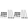 2 Set Fan Mounting Kit Through Radiator Fan Mount Kit for Electric Cooling Fan and Transmission Cooler
