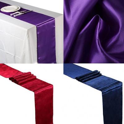 12 X 108 Inch Satin Table Runner Wedding Venue Table Decoration Party Desk Decor