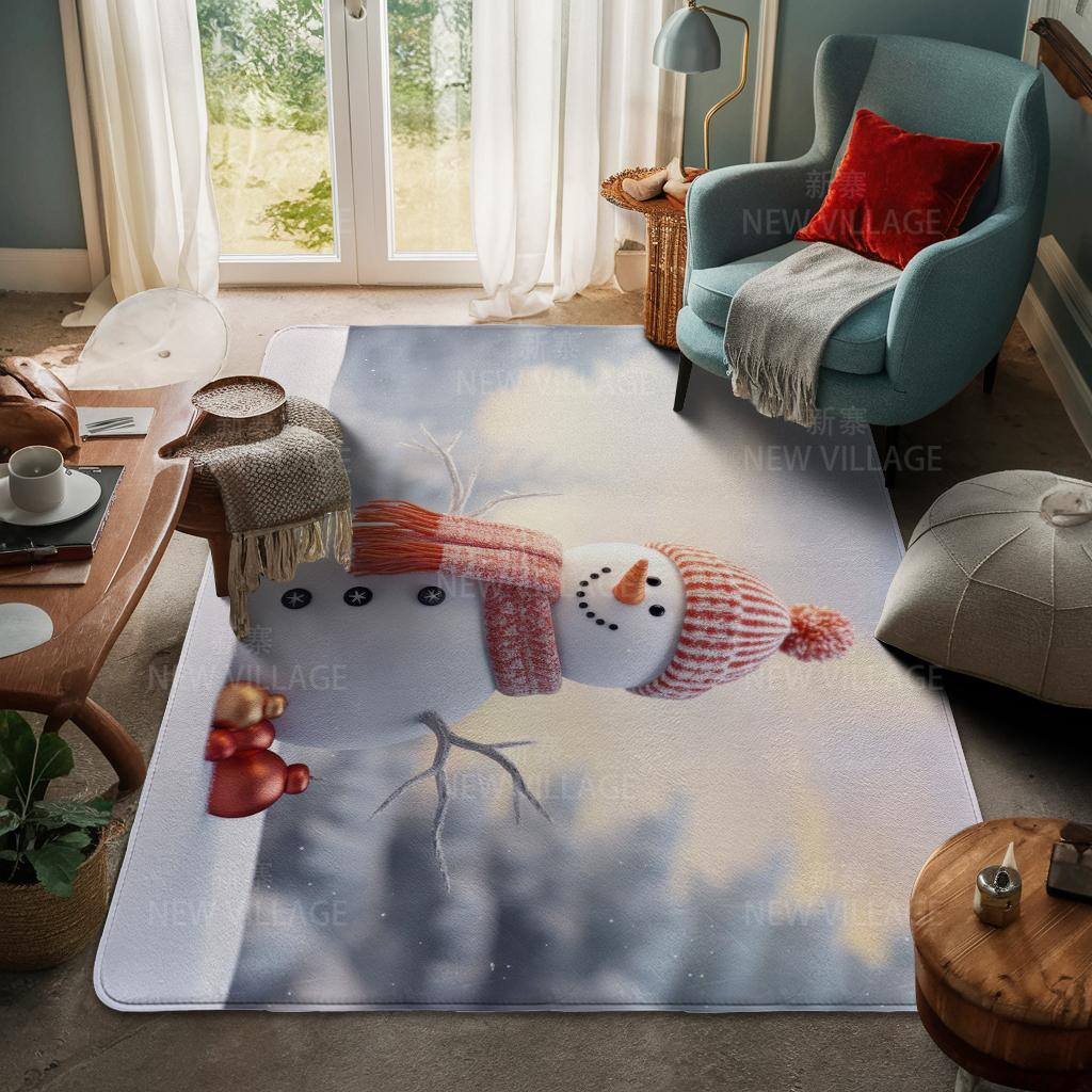 Koberec ke vchodu do domu Rohožka ke dveřím do domu Obývací pokoj Vana Koupelna Protiskluzové koberce s absorpcí vody vana Veselé Vánoce zima
