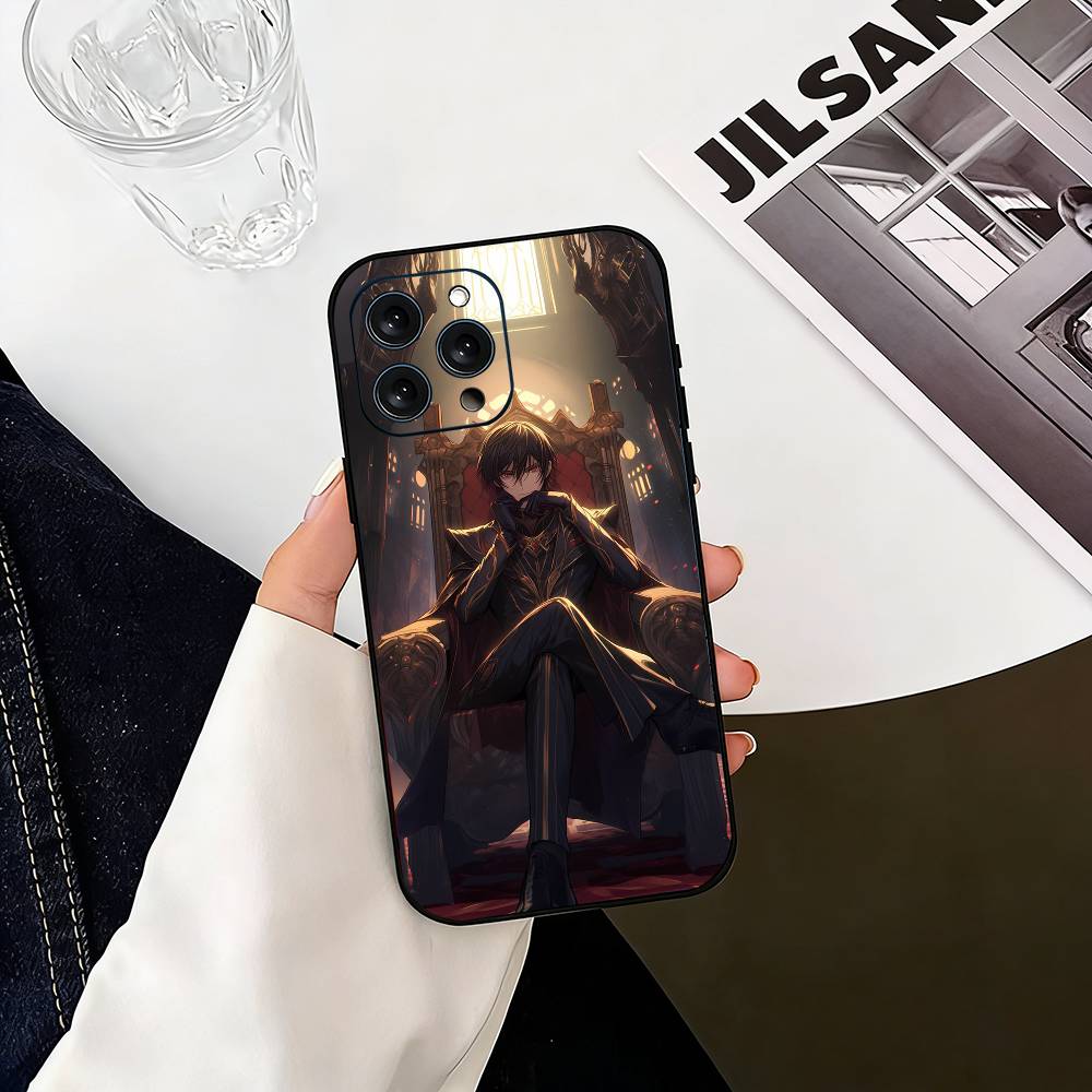 

Code G-Geass L-Lelouch of the R-Rebellion Phone Case For iPhone 17, 16,15,14,13,12,11 Plus,Pro Max, Others Soft Black Cover iPhone17
