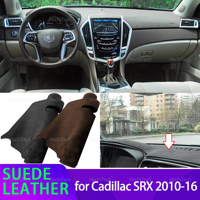 For Cadillac SRX 2010 2011 2012 2013 2014 2015 2016 Inner Suede Leather Dashboard Cover Dash Mat Carpet Cape Cushion Dashmat Pad