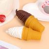 2Pcs Realistic Ice Cream Display Prop Lifelike Texture Premium Flexible Material Long-Lasting Artificial Ice Cream for Cafe Bar