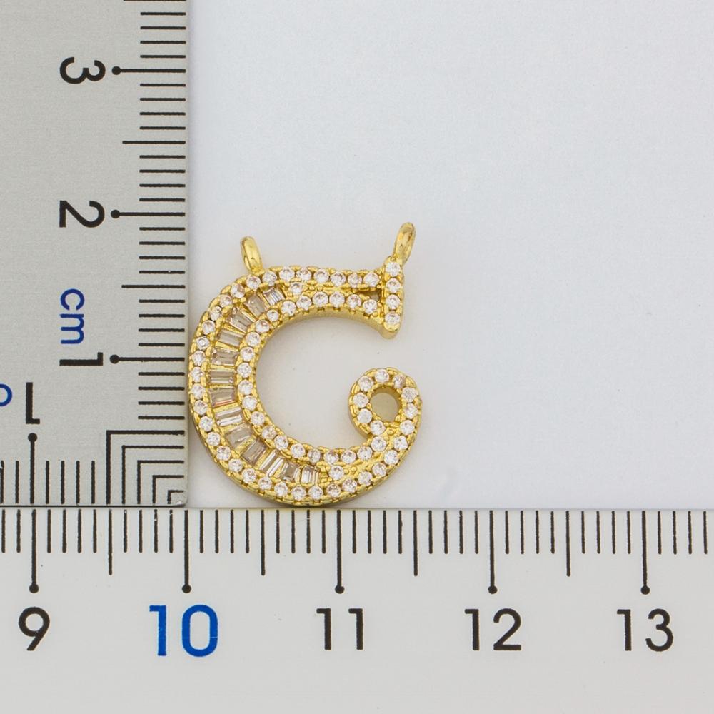 Nidin Light Luxury A-Z 26 Letters Necklace Zircon Pendant for Women Initials Name Necklace Fashion Party Wedding Jewelry Gift
