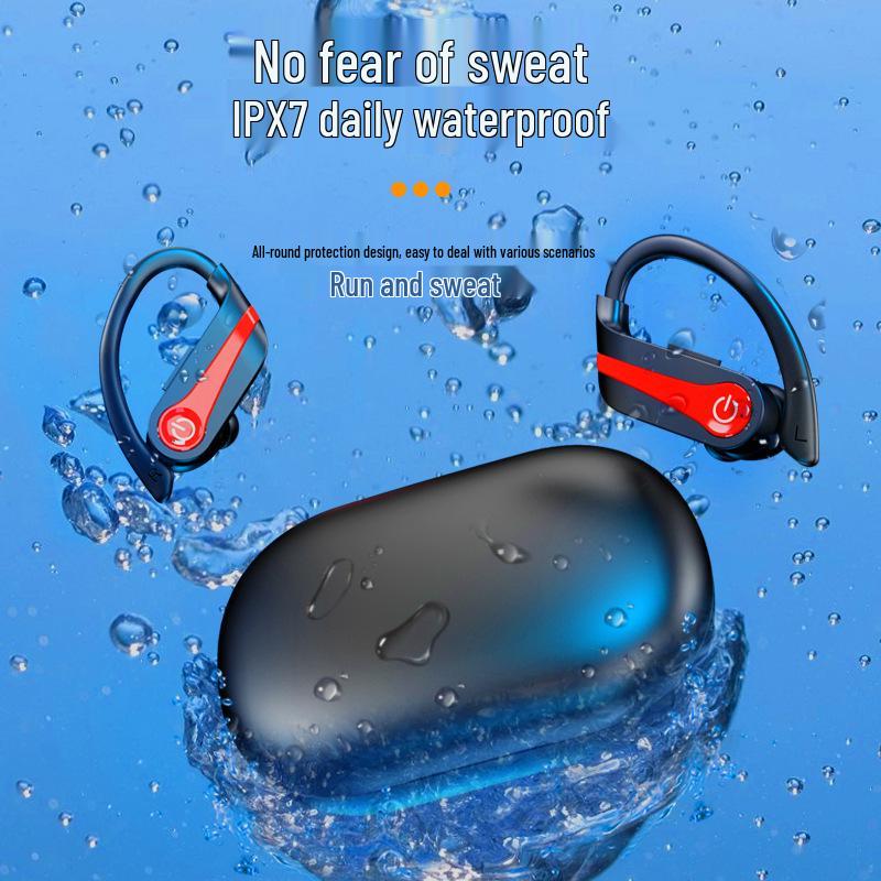 Ultra-Long Battery Noise-Cancelling Earhook TWS Bluetooth Earphones for Sports & Gaming