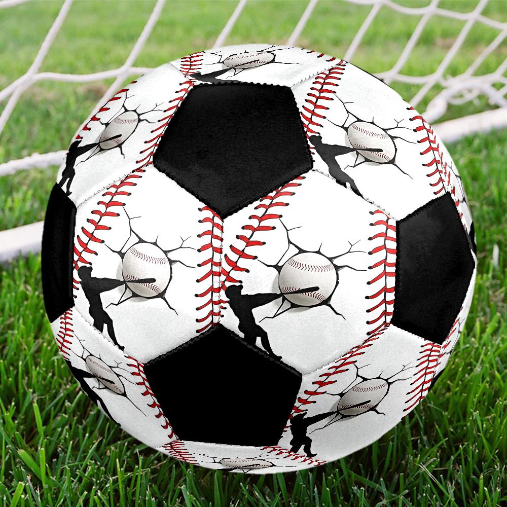 Baseball Theme Size 5 Soccer Ball, Suitable for Both Indoor and Outdoor Matches, a Gift Suitable for Everyone.