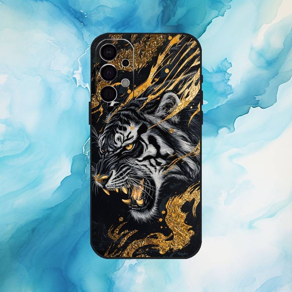 Mythic Tiger Visions Phone Case For Samsung Galaxy A73,A72,A71,A70,A53,A52,A51,Soft Silicone Black Cover