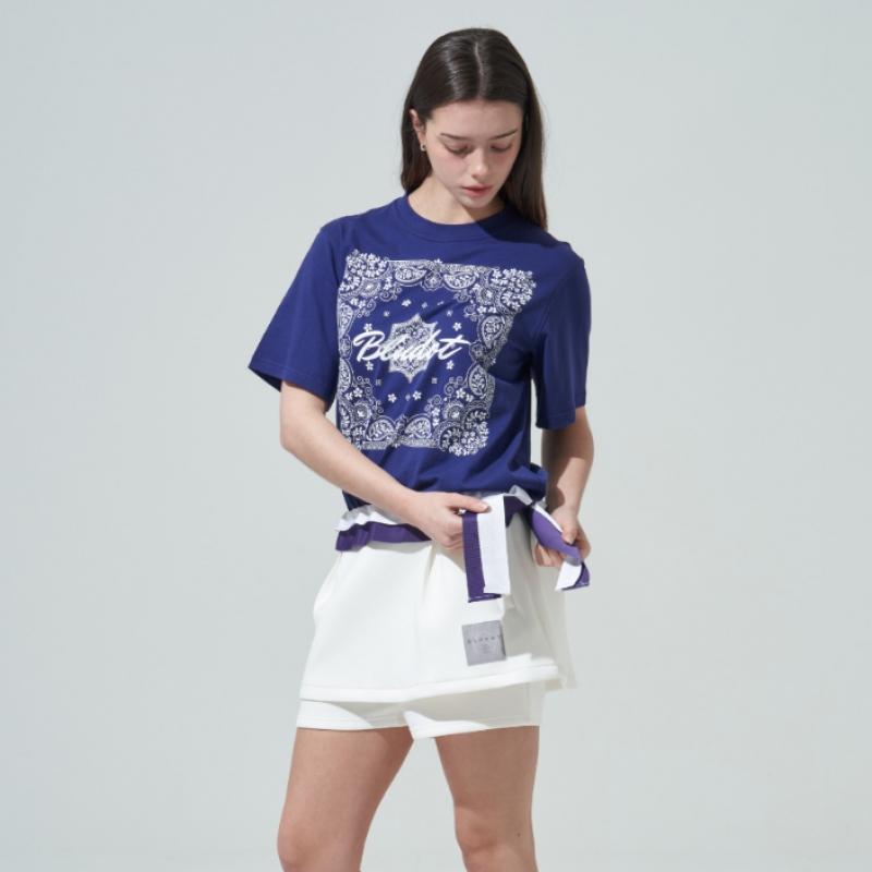 Blu Dot Bandana Graphic Tape PoinT T shirT Vi