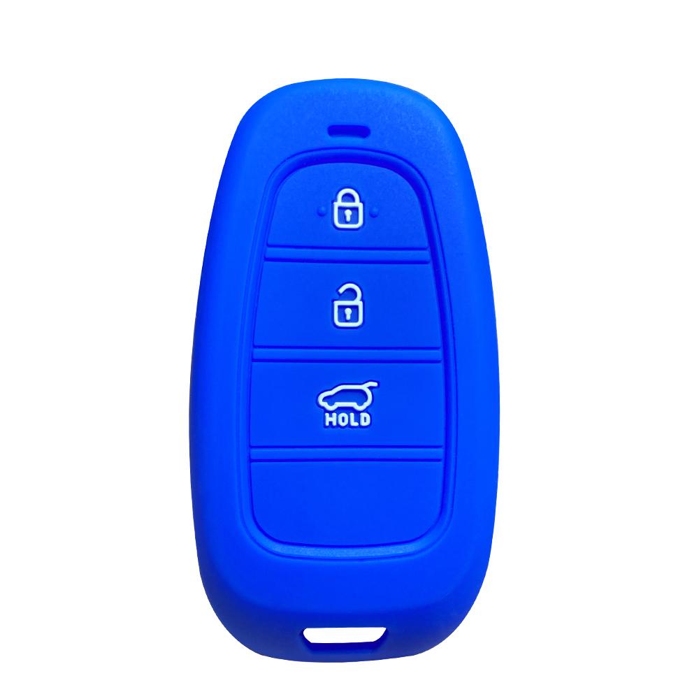 Copri Custodia in Silicone per Chiave Auto per Hyundai Santa Fe Tucson 2022 NEXO NX4 Atos Prime Solaris 2021 i30 Telecomando Smart Accessori Auto
