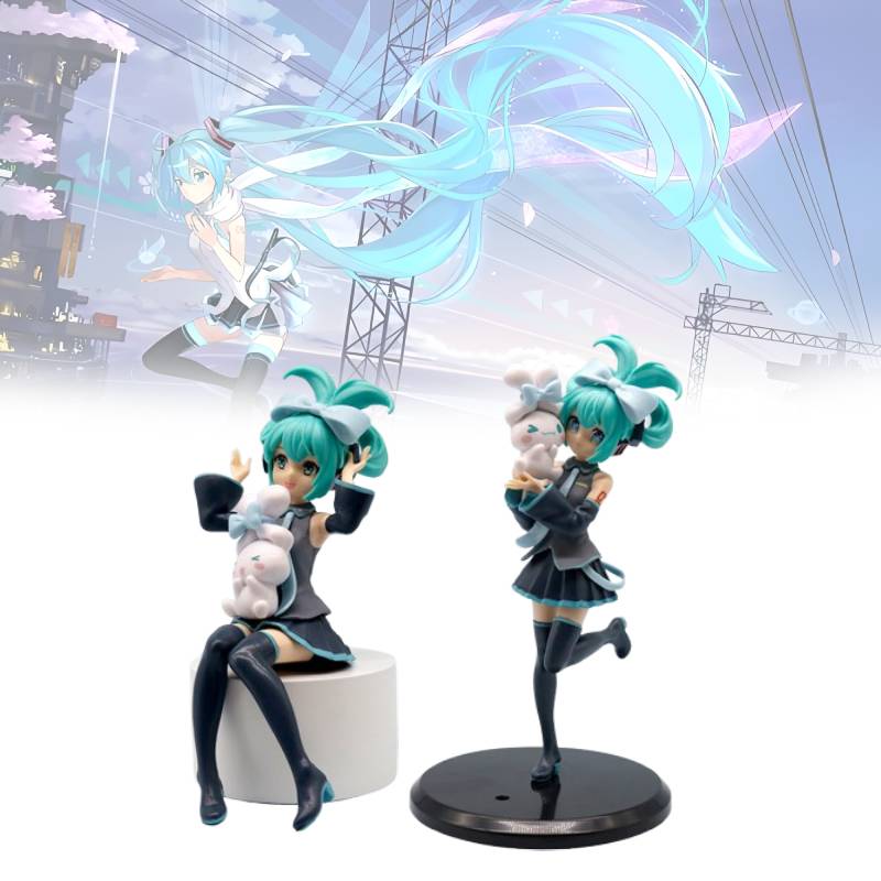 Hatsune Action Miku Figure Model Doll Cute Cartoon Desktop Ornament Decoration