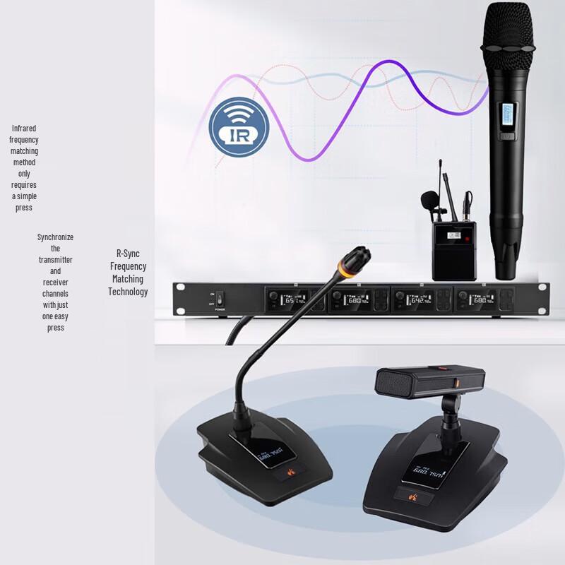 

Hongshidiao Wireless Dual Gooseneck Conference Microphone System (CN version)