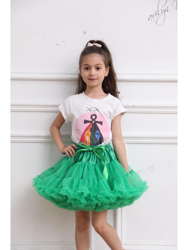 Europejska i Amerykańska Spódniczka Princess Tutu dla Dziewczynek - Pół, Lolita, Bezfiszbinowy Design