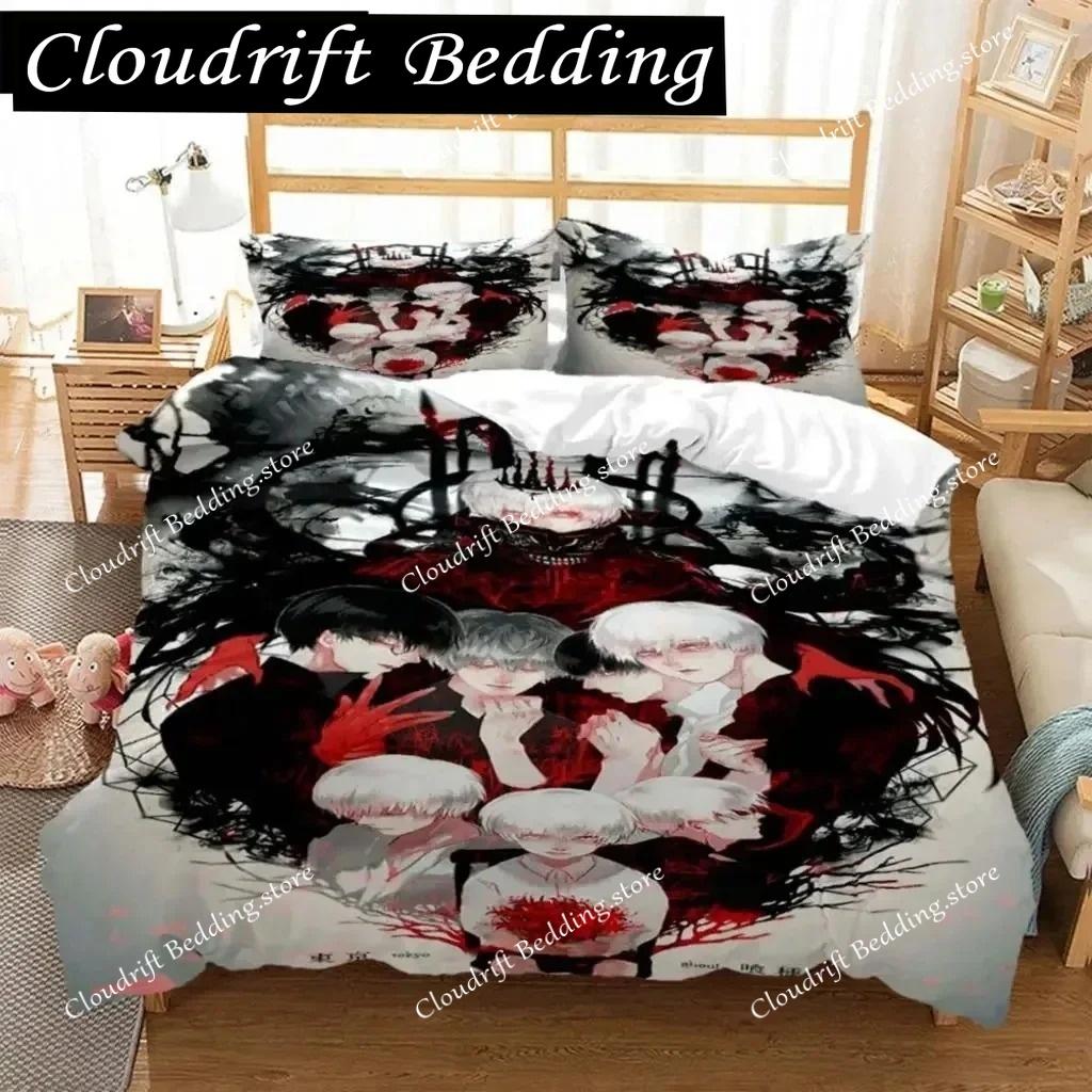 Tokyo Ghoul Digital Print Polyester Bedding Sets Covers Boys Duvet Cover Set For Teens Bedding Set King Size