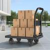 Compact Four-Wheeled Folding Trolley: Silent Portable Hand Truck for Cargo