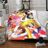 1pc Moonlit Sailor Magic flannel Blanket for Super Soft Cute Comfort Blanket for Travel Bedding Couch Sofa Blanket Y73025