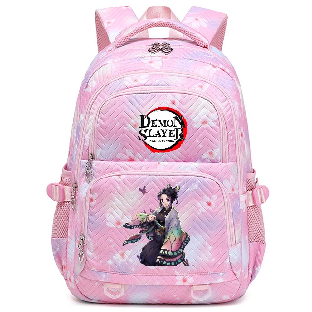 Školní batoh s potiskem Anime Demon Slayer pro studenty, teenagery, chlapce, dívky, ženy, cestovní batoh Mochila Escolar