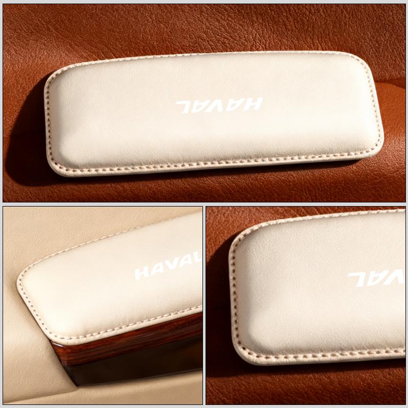 Car Leather Knee Pad Armrest Elbow Support Thigh Cushion Auto Accessories For Great Wall Haval F7 H6 H2 H3 H5 H7 H8 H9 M4 F7X