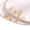 Popular Earrings C-type Pierless Ear Clips, Ear Bone Clips, Fashionable and Simple Personalized Ear Buckles 8-piece Set