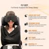1 Set Flights Travel Pillows Pure Memory Neck Pillow Eye Mask Comfortable Breathable Cover Machine Washable Airplane Travel Kit