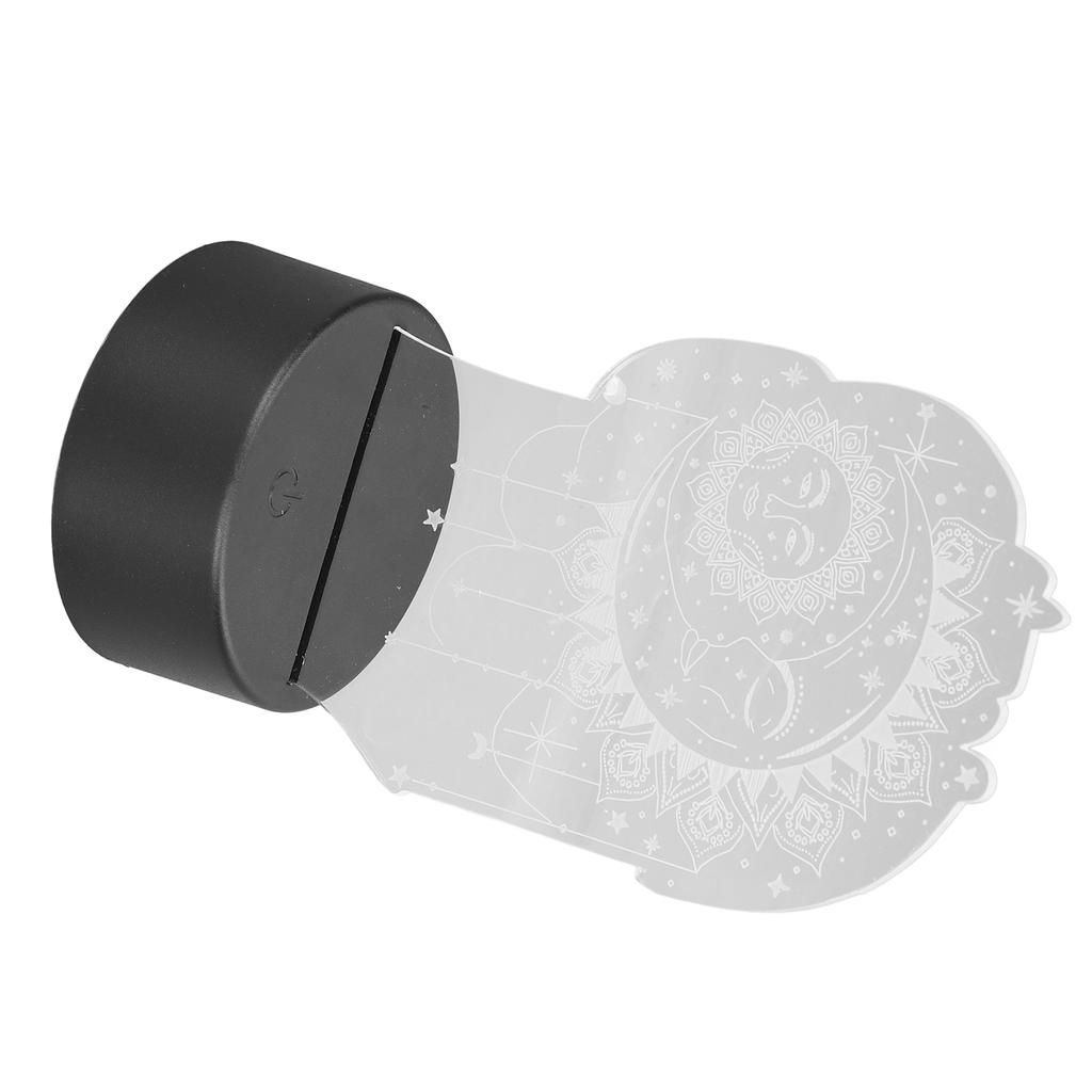 3D Table Light 7 Color Sun Moon LED Night Light Acrylic Touch Switch USB Powered 3D Decorative Lamp