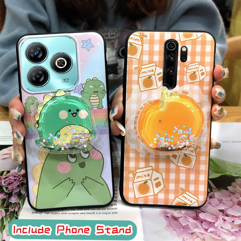 Ochrona Obiektywu Telefonu Brokatowe Etui na Telefon Dla ZTE Blade A75 4G/Z2359 Odporne na Zabrudzenia Silikonowe o Fakturze Skóry Prostota Trwałe