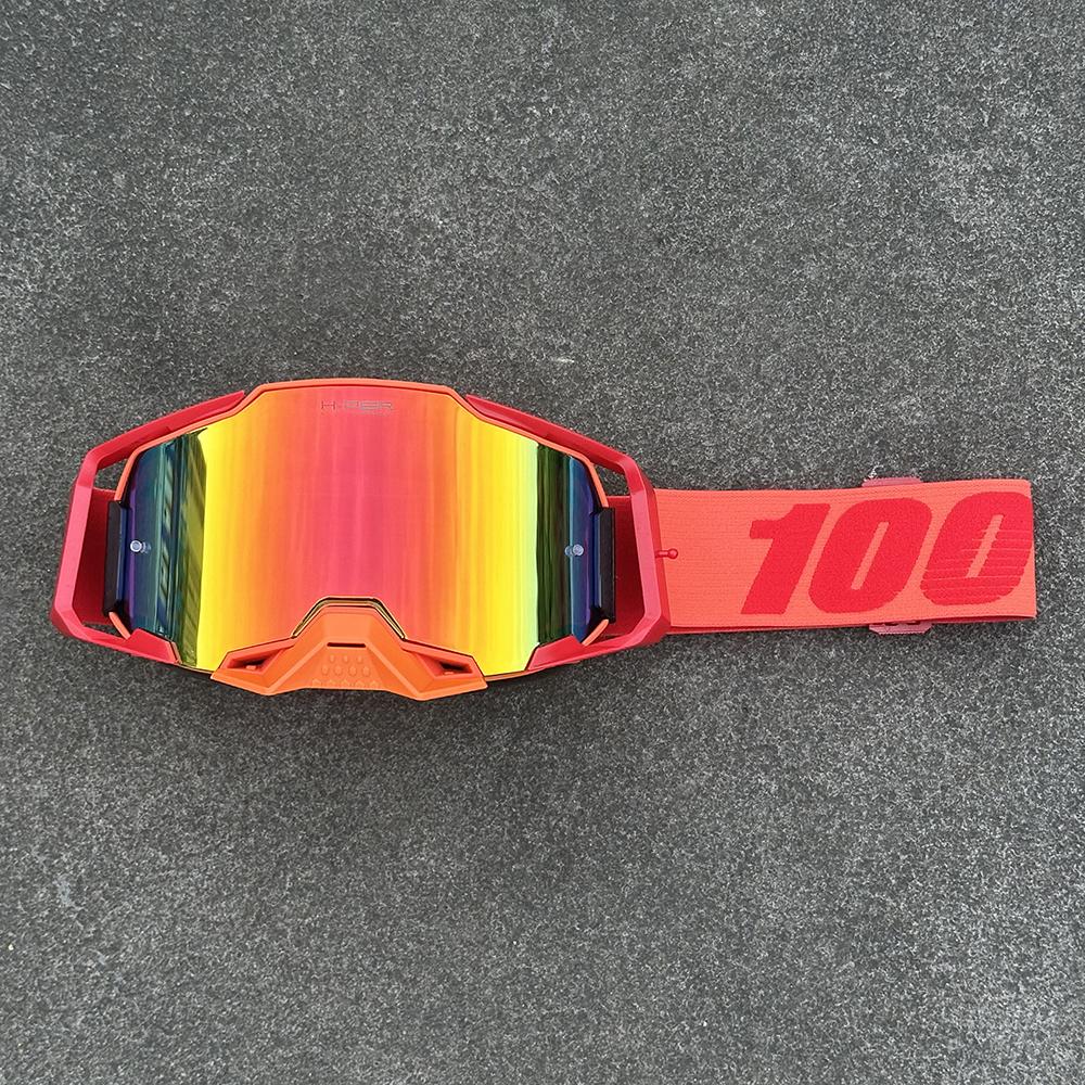 Okulary Motocrossowe Motocyklowe Okulary Przeciwsłoneczne Męskie Wiatroodporne Ochrona Narciarstwo Kolarstwo Wyścigi Jazda Terenowa Gogle