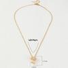 plated ins style flower pendant necklace temperament light luxury niche design sense.